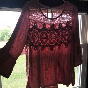 Flirty Summer Bell Sleeve Shirt